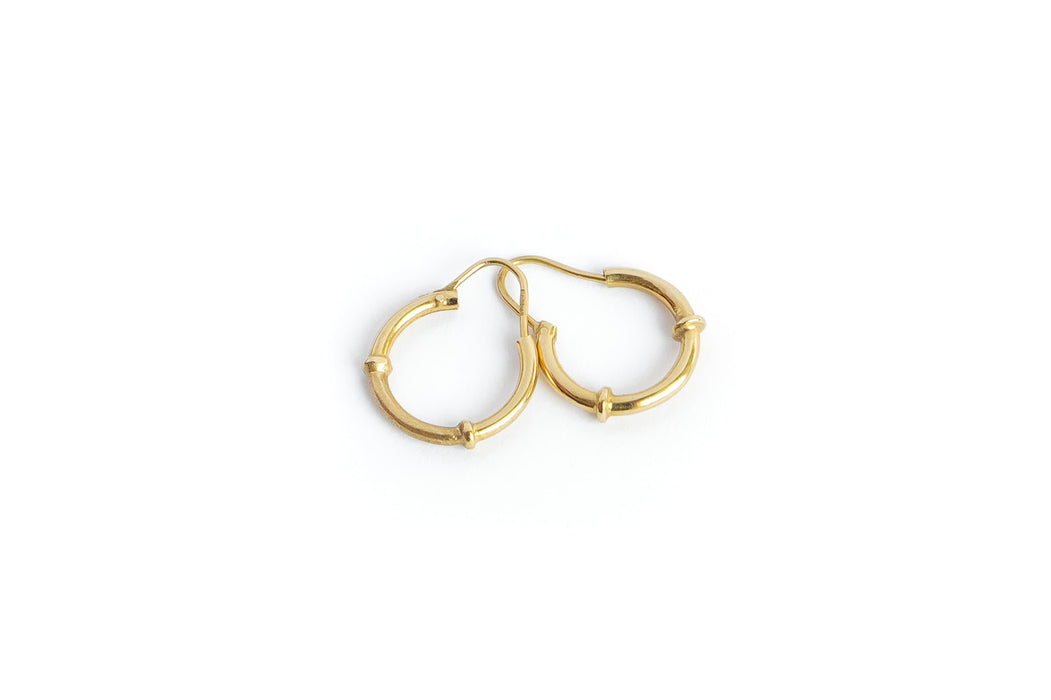 Dripping Gold Hoop Earrings