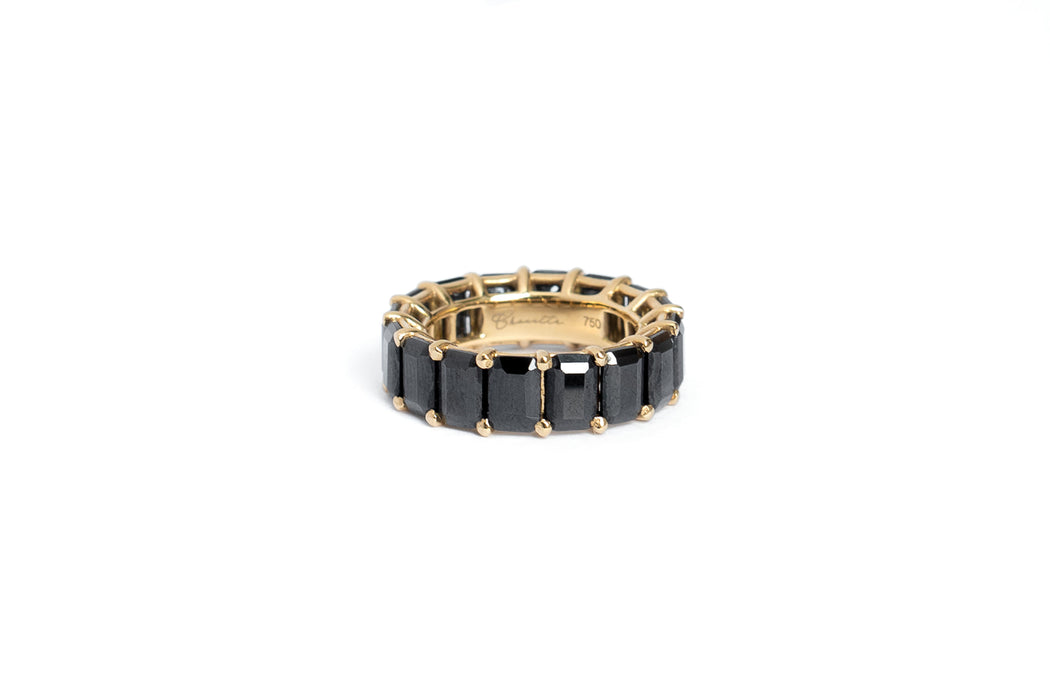 Chouette  Black Onyx Eternity Band