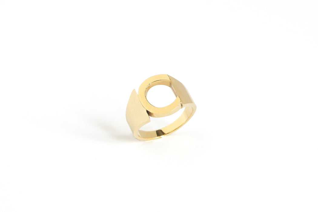 Chouette Engraved Letter Ring